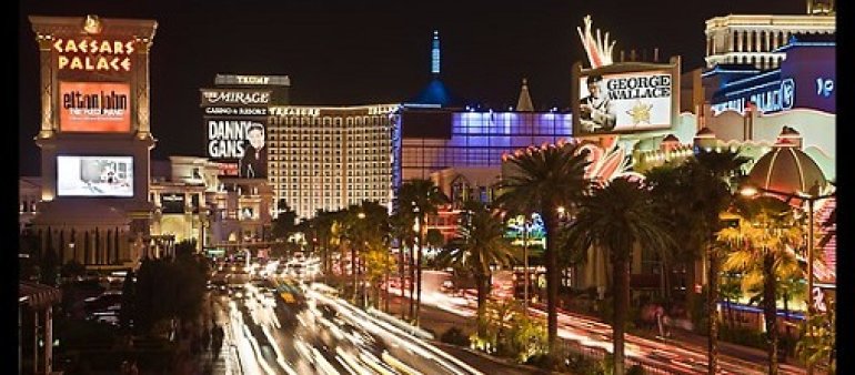 las vegas strip night